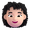 woman curly hair